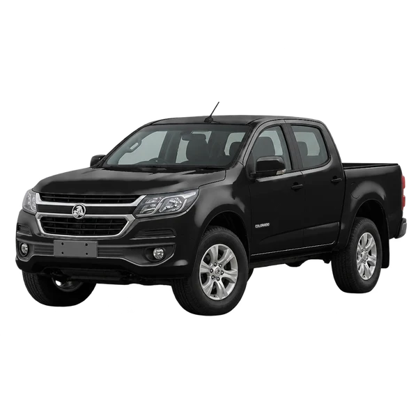ブラックの2021 Holden Colorado(フロントスリークォーター(左向き)ビュー)
