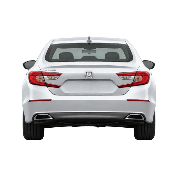Honda Accord 2018 prata, vista traseira