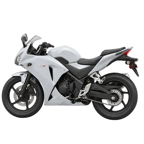Honda CBR300RA 2017 argent, vue côté (vers la gauche)