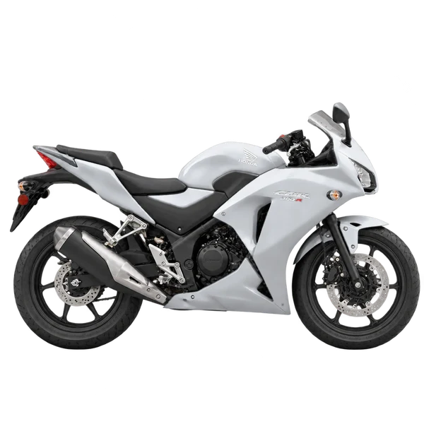 Honda CBR300RA 2017 argent, vue profil (tourné vers la droite)