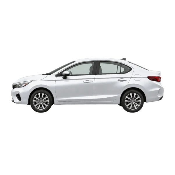2022 Honda City in Silber, Ansicht: Seite (nach links gerichtet)