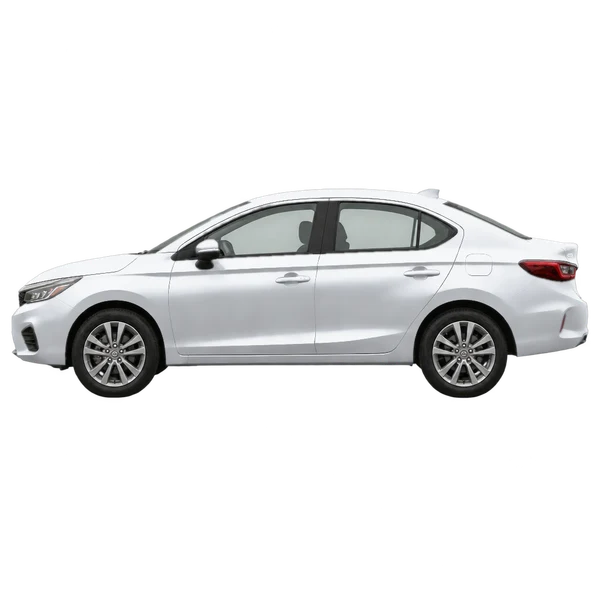 2024 Honda City in Silber, Ansicht: Seite (nach links gerichtet)