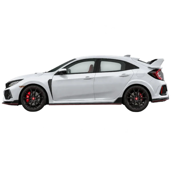 2018 Honda Civic Type R in Silber, Ansicht: Seite (nach links gerichtet)