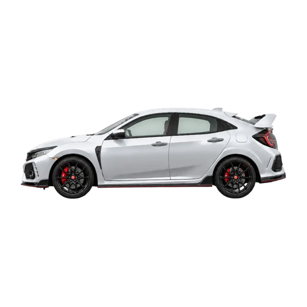 2019 Honda Civic Type R in Silber, Ansicht: Seite (nach links gerichtet)