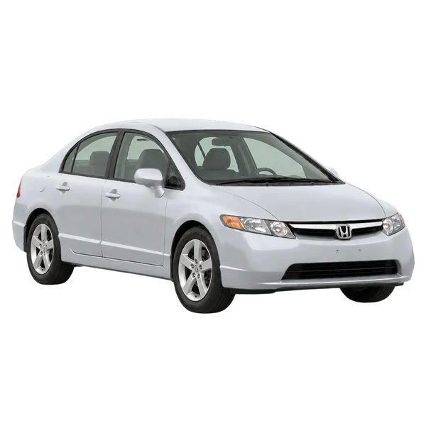 silver 2006 Honda Civic front three-quarter (facing right) view