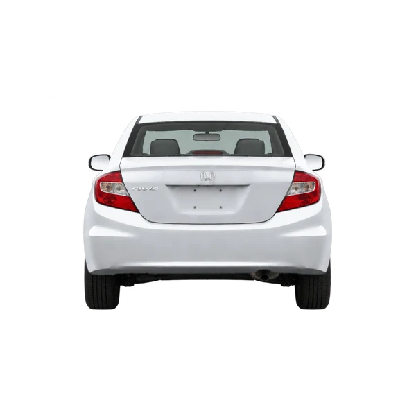 2012 Honda Civic in Silber, Ansicht: Heck