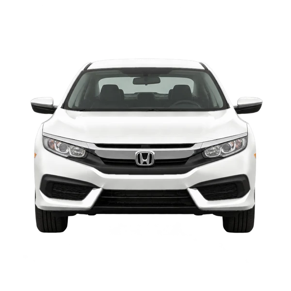 Honda Civic 2016 en blanco, vista frontal