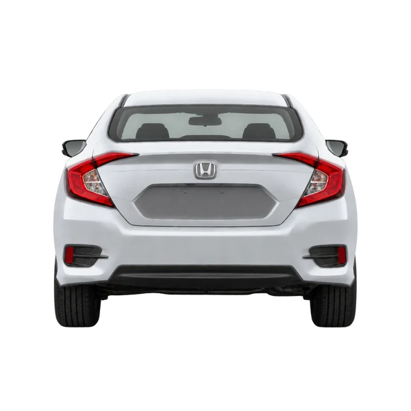 2021 Honda Civic in Silber, Ansicht: Heck