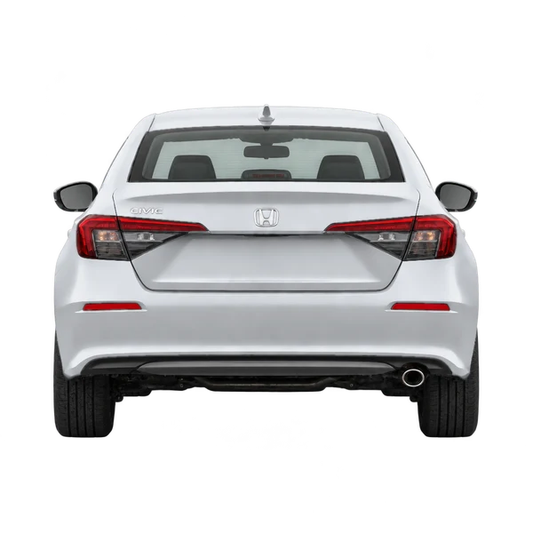 silver 2022 Honda Civic rear view