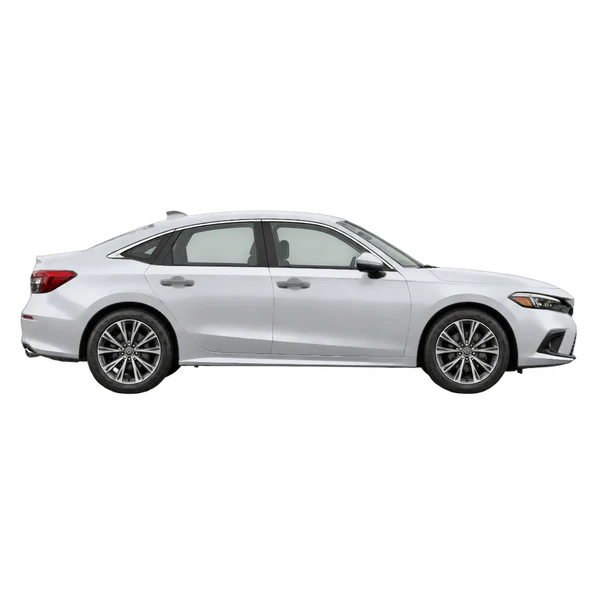 2024 Honda Civic in Silber, Ansicht: Seite (nach rechts gewandt)