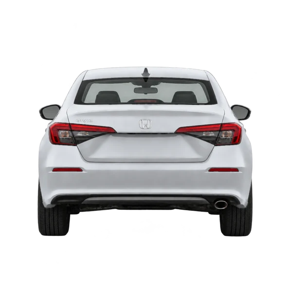 silver 2025 Honda Civic rear view