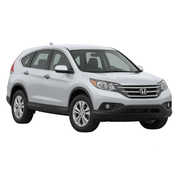 Honda CR-V 2012 prata, vista dianteira em três quartos (voltada para a esquerda)
