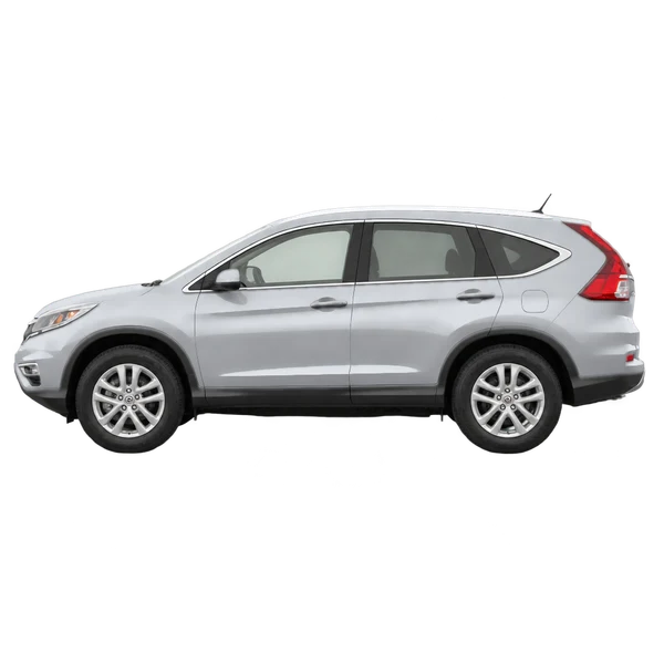 Honda CR-V 2015 argent, vue côté (vers la gauche)