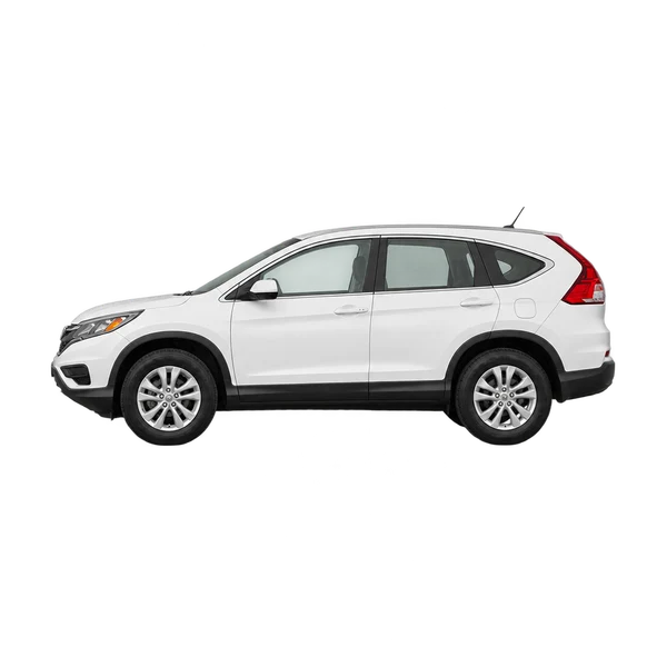 Honda CR-V 2015 branco, vista lateral (voltada para a esquerda)