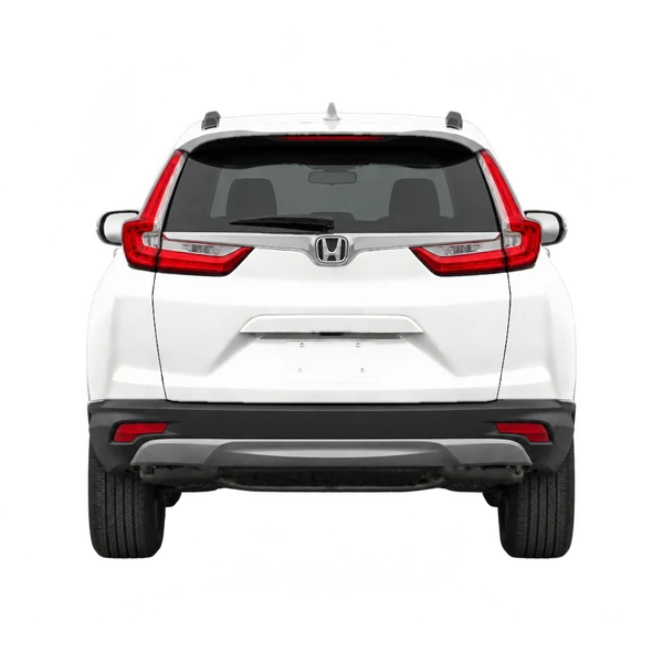 Honda CR-V 2017 branco, vista traseira