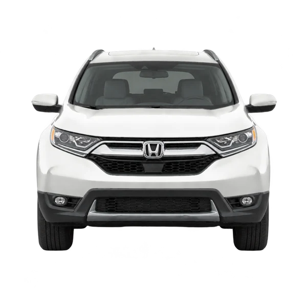 Honda CR-V 2018 باللون أبيض، منظر أمامي