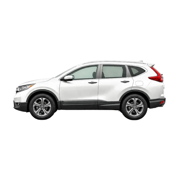 Honda CR-V 2018 باللون أبيض، منظر جانبي (متجه إلى اليسار)