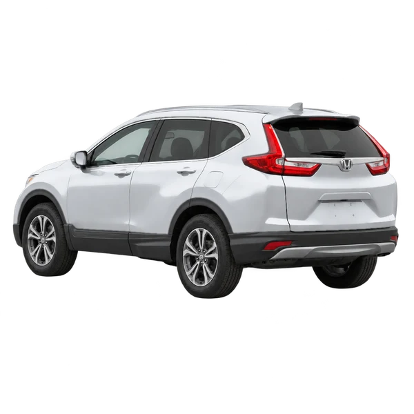 2021 Honda CR-V in Silber, Ansicht: Dreiviertelansicht von hinten (nach links gerichtet)