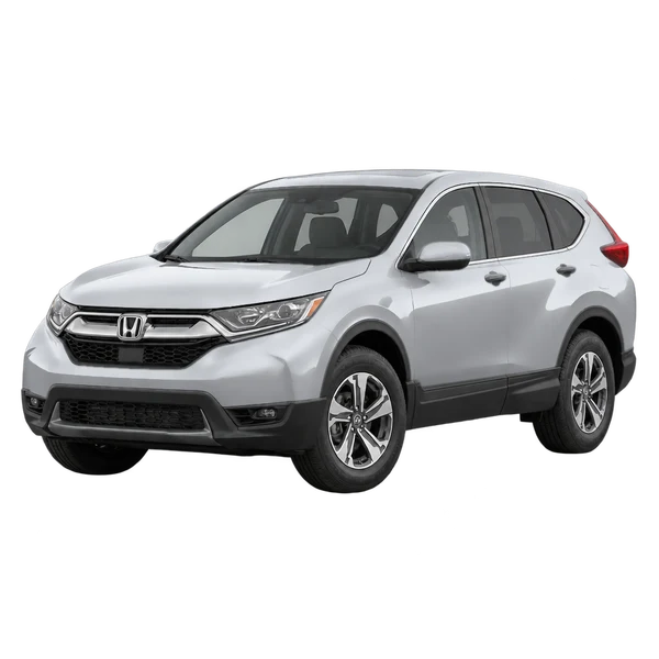 Honda CRV 2019 en plateado, vista frontal tres cuartos (hacia la izquierda)