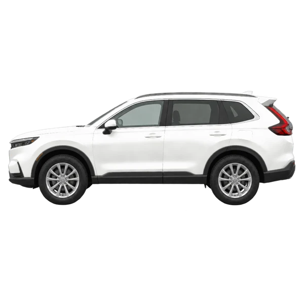 2023 Honda CRV in weiß, Ansicht: Seite (nach links gerichtet)