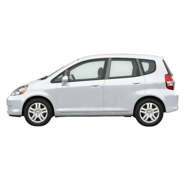 Honda Fit 2004 argent, vue côté (vers la gauche)