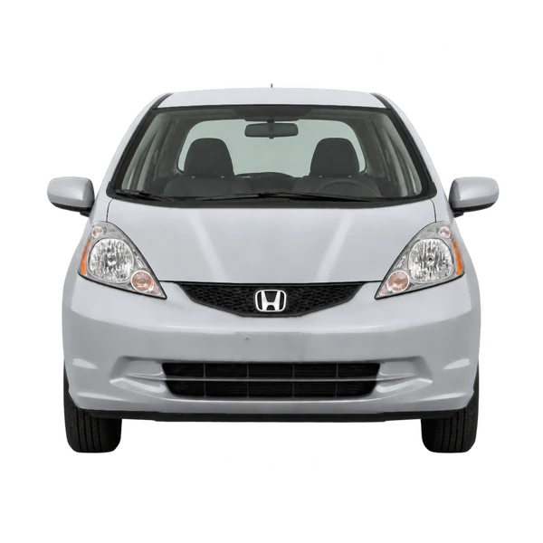 Honda Fit 2011 باللون فضي، منظر أمامي