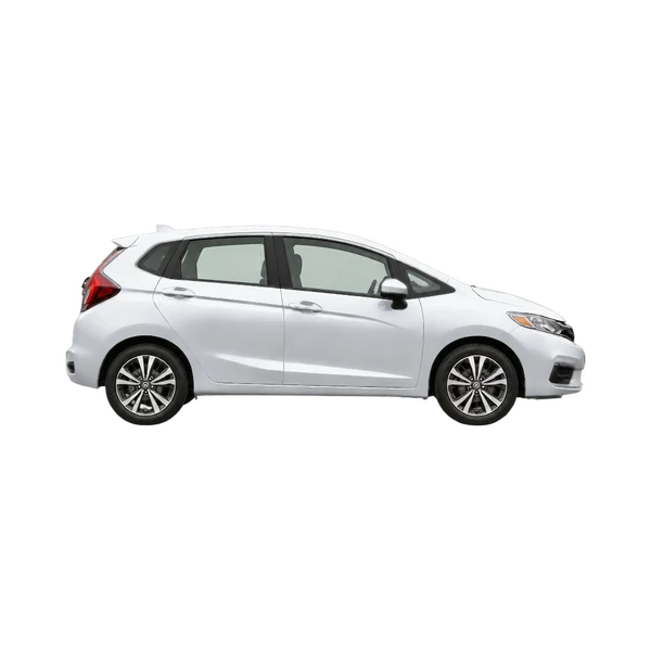 シルバーの2023 Honda Fit（側面（右向き）ビュー）