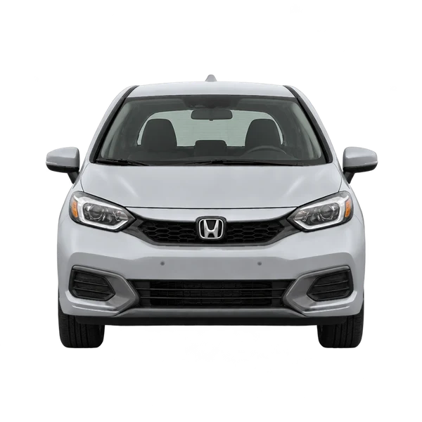 シルバーの2026 Honda Fit（正面ビュー）