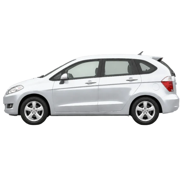 Honda FR-V 2006 argent, vue côté (vers la gauche)