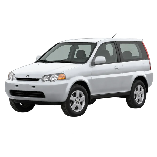 Honda HR-V 2001 en plateado, vista frontal tres cuartos (hacia la izquierda)