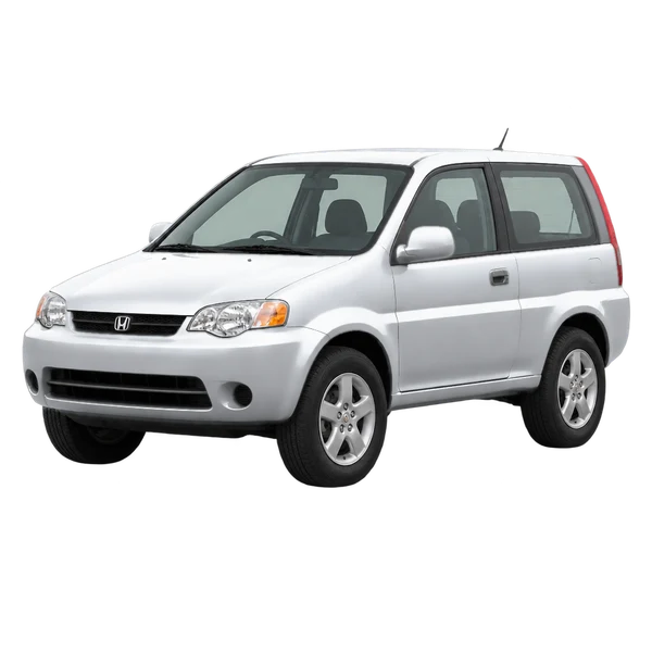 Honda HR-V 2002 en plateado, vista frontal tres cuartos (hacia la izquierda)
