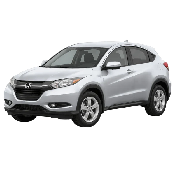 Honda HR-V 2011 en plateado, vista frontal tres cuartos (hacia la izquierda)