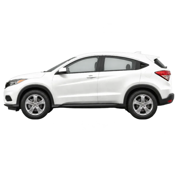 ホワイトの2022 Honda HR-V(側面(左向き)ビュー)