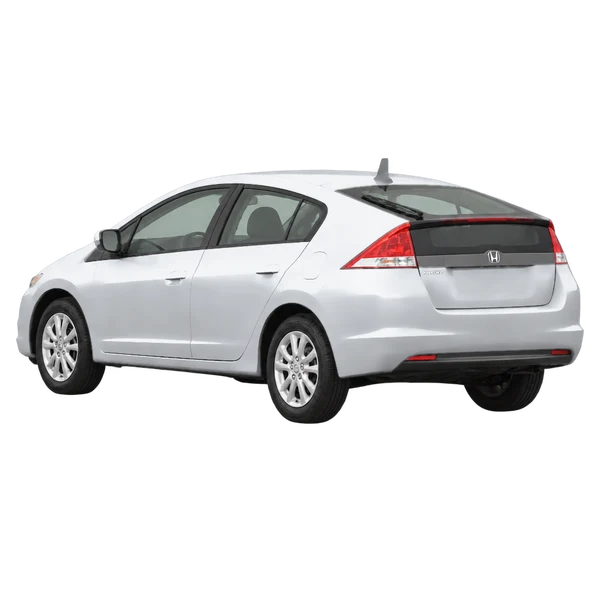 Honda Insight 2011 argent, vue trois-quarts arrière (orienté vers la gauche)