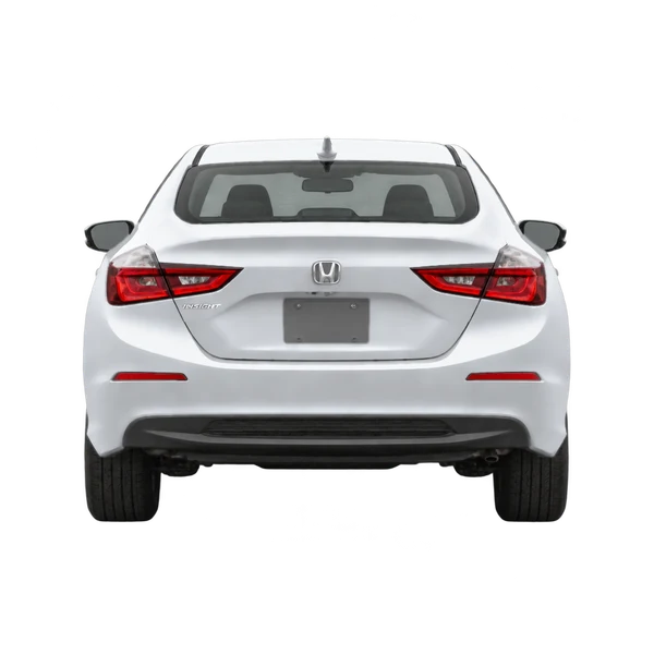 Honda Insight 2020 prata, vista traseira