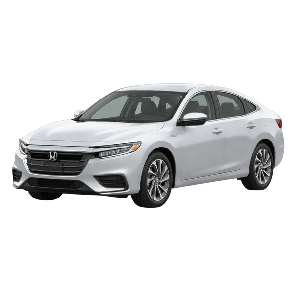 2022 Honda Insight in Silber, Ansicht: Dreiviertelansicht vorne (nach links gerichtet)