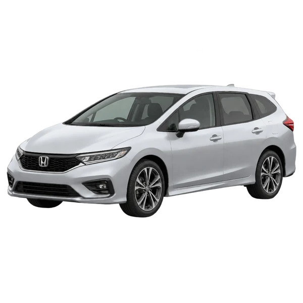 Honda Jade 2026 prata, vista dianteira em três quartos (voltada para a esquerda)