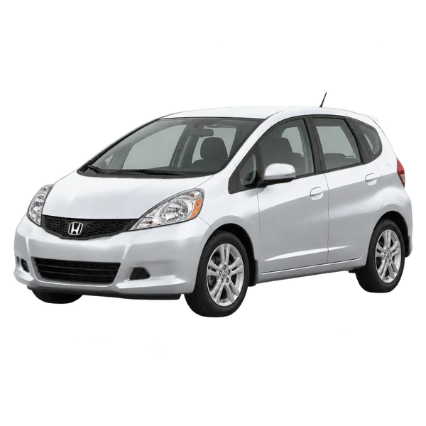 2013 Honda Jazz in Silber, Ansicht: Dreiviertelansicht vorne (nach links gerichtet)