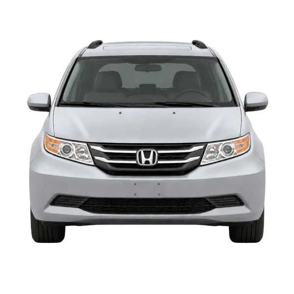 シルバーの2017 Honda Odyssey（正面ビュー）