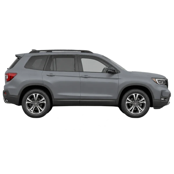 Honda Passport 2026 gris, vue profil (tourné vers la droite)