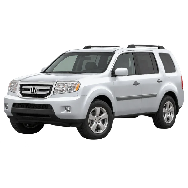 2010 Honda Pilot in Silber, Ansicht: Dreiviertelansicht vorne (nach links gerichtet)