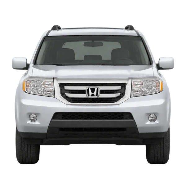 Honda Pilot 2010 prata, vista frente
