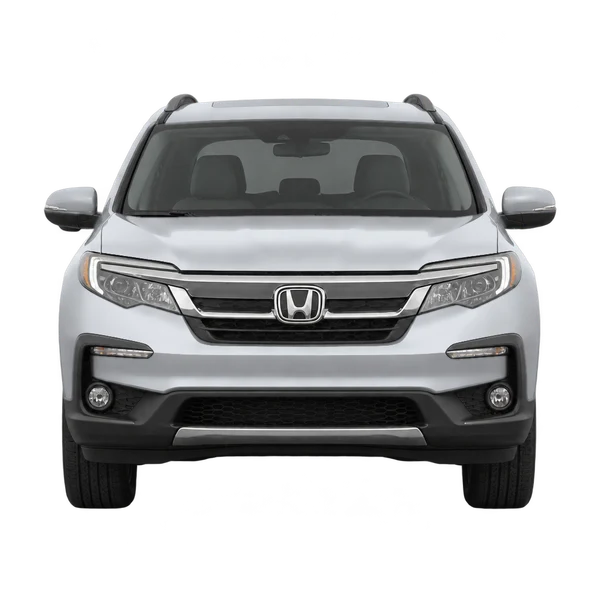 Honda Pilot 2021 prata, vista frente