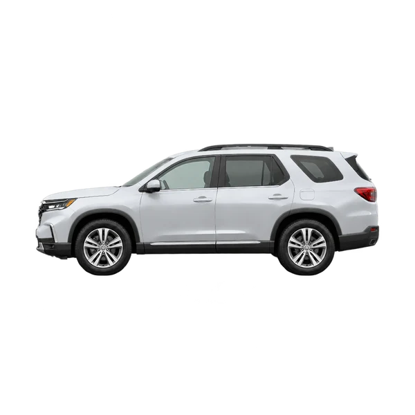 silver 2023 Honda Pilot side (facing left) view