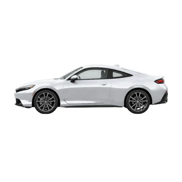 Honda Prelude 2026 باللون فضي، منظر جانبي (متجه إلى اليسار)