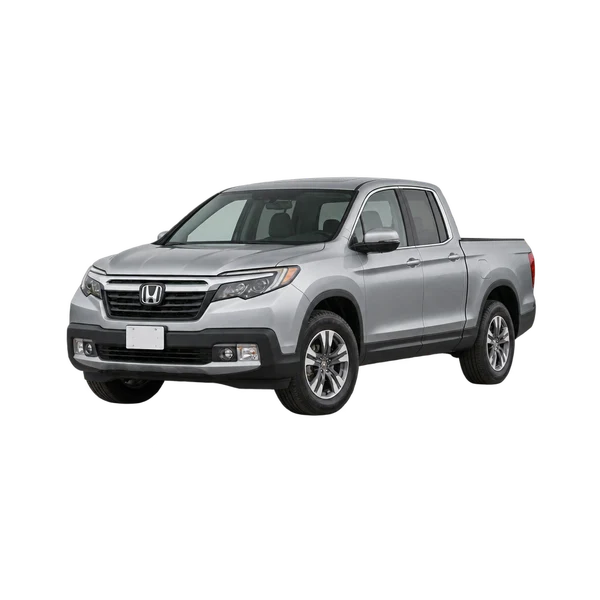 silver 2016 Honda Ridgeline front three-quarter (facing left) view