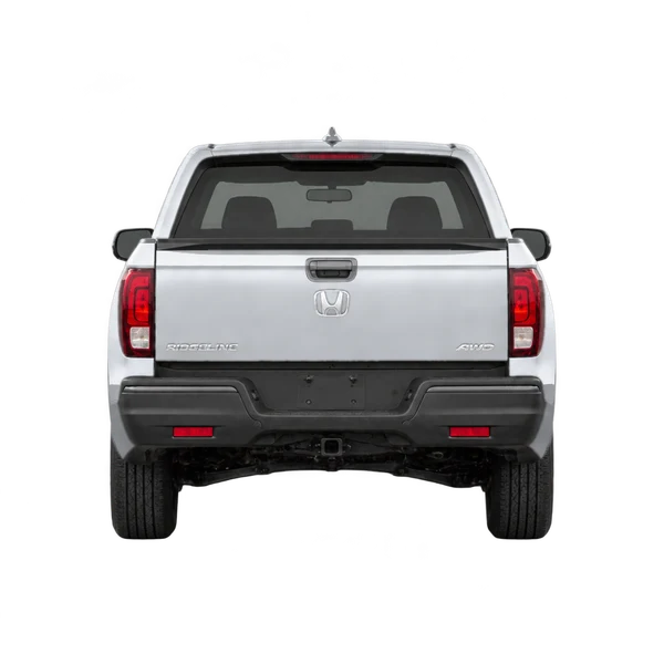 シルバーの2017 Honda Ridgeline(リアビュー)