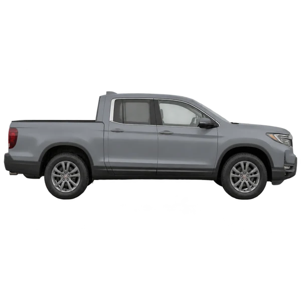 Honda Ridgeline 2022 gris, vue profil (tourné vers la droite)