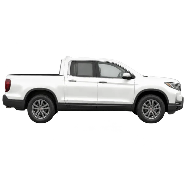 Honda Ridgeline 2022 blanc, vue profil (tourné vers la droite)