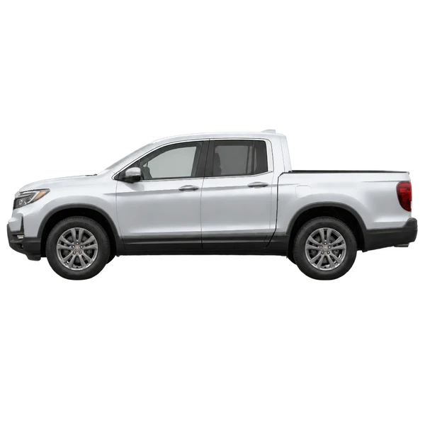 2025 Honda Ridgeline in Silber, Ansicht: Seite (nach links gerichtet)